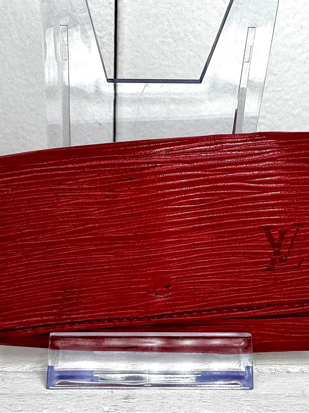 Louis Vuitton Epi Red 4-Key Holder / Key Case Made in Spain Vintage